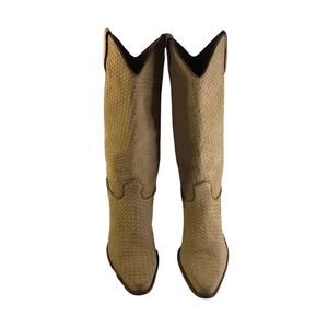 Matisse Tan Woven Suede Women’s Western Boors SZ 9